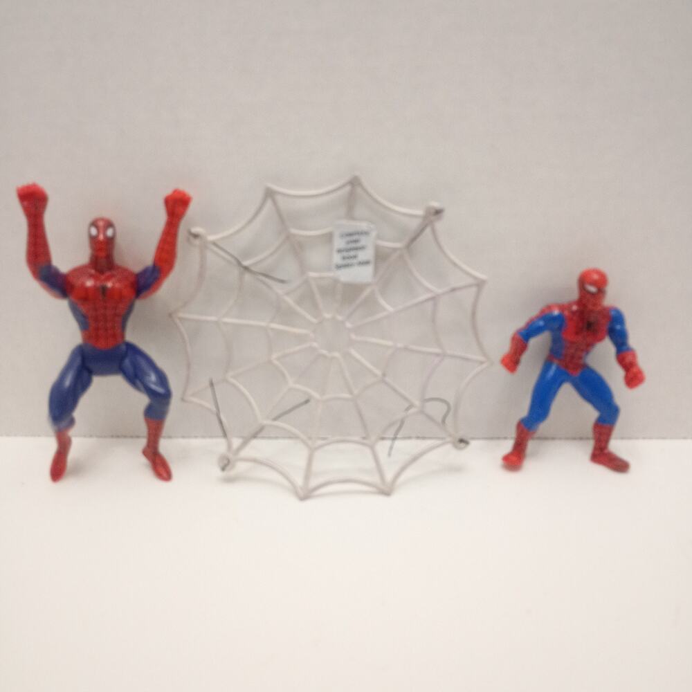 Vintage 1995 Toy Biz Spider-Man Action Figure Lot 2003 Toy Biz Marvel Spider Web